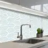 Abstract - Patronen - Design keuken achterwand 2 middel 871 -3d_schuin
