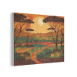 Landschap - Afrikaans - Zon PET vilt klein -3d