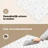 Design - Lijn - Patroon - Zwart - Wit Inductie beschemer met haakjes klein 777 -ky-schoon-nl