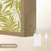 Palmblad - Patroon - Groen Light Box met batterij (Wandlamp) middel 907 -USP_websiteoplaadbaarNL