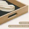 Vrouw - Beige - hoed Dienblad Rechthoek middel -USP_HandgreepNL