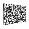 Vormen - Letters - Graffiti - Zwart canvas 2cm klein -z3d
