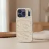 Bogen - Patroon - Beige Telefoonhoesje iPhone 17 Pro klein 878 -sfeer2