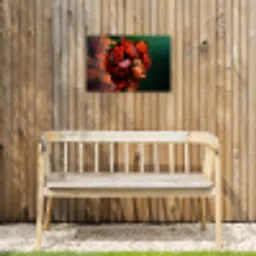 Vrouw - Drankenfruit - Rozen Tuinposter op houten frame 2 cm dik klein -sfeer4