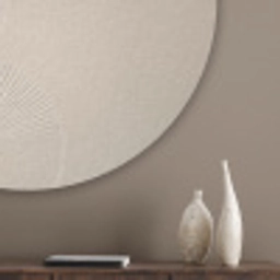 Japandi - Beige - Modern Akoestische PET Vilt - Rond klein -sfeer5_closeup