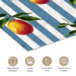 Strepen - Citroen - Blauw poster papier klein 62 -closeup_NL