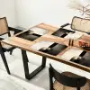 Vormen - Modern - Zwart Placemat vinyl groot -zzsfeer4_Kitchenyeah-website