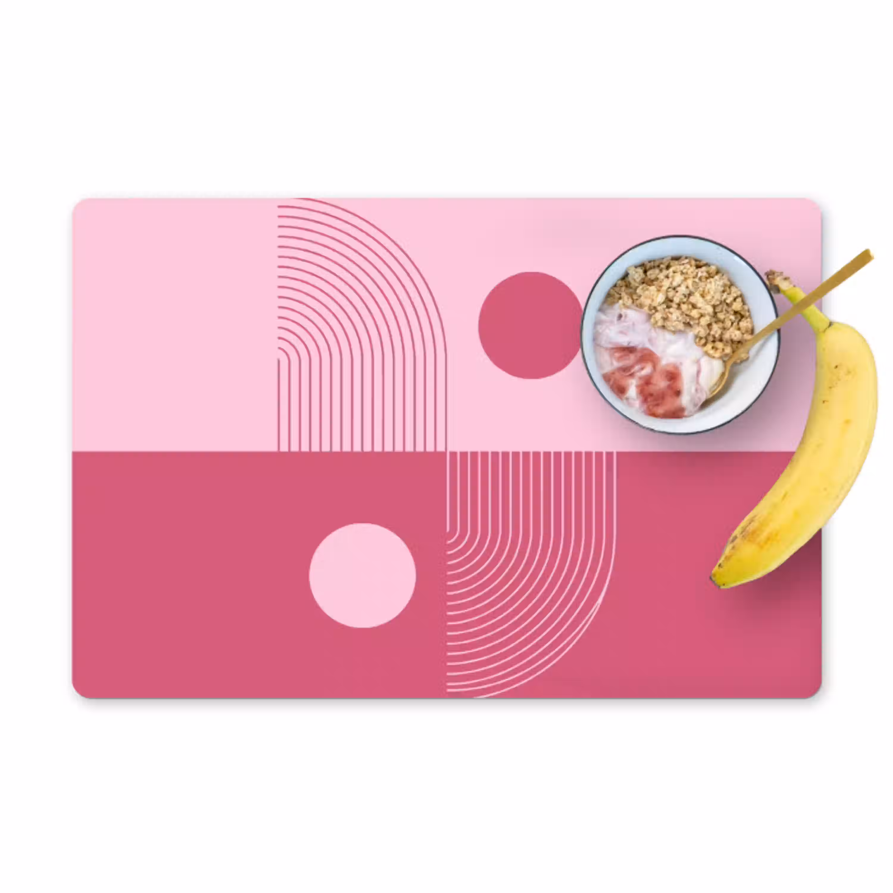 Geometrie - Patroon - Abstract - Roze - Modern Placemat vinyl groot -zzzproduct_Kitchenyeah-website