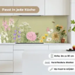 Botanisch - Bloemen - Kleurrijk keuken achterwand 2 middel -sfeer4_DE