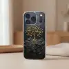 Bladeren - Goud - Boom - Rots Telefoonhoesje iPhone 17 Pro klein -sfeer2