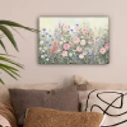 Bloemen - Tuin - Natuur - Kleurrijk canvas 2cm klein -sfeer1