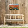 Bloemenweide in volle bloei Tuinposter op houten frame 2 cm dik klein -sfeer4