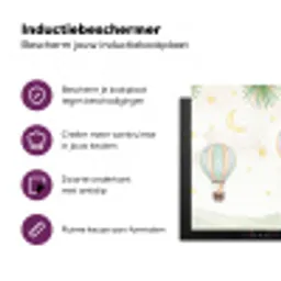 Aquarel - Luchtballonnen - Pastel Inductie beschermer vinyl 3mm klein -zzzzzzz-cc-usp