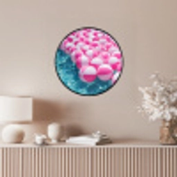 Strandballen - Roze - Water Fotolijst rond zonder passe partout klein -sfeer3