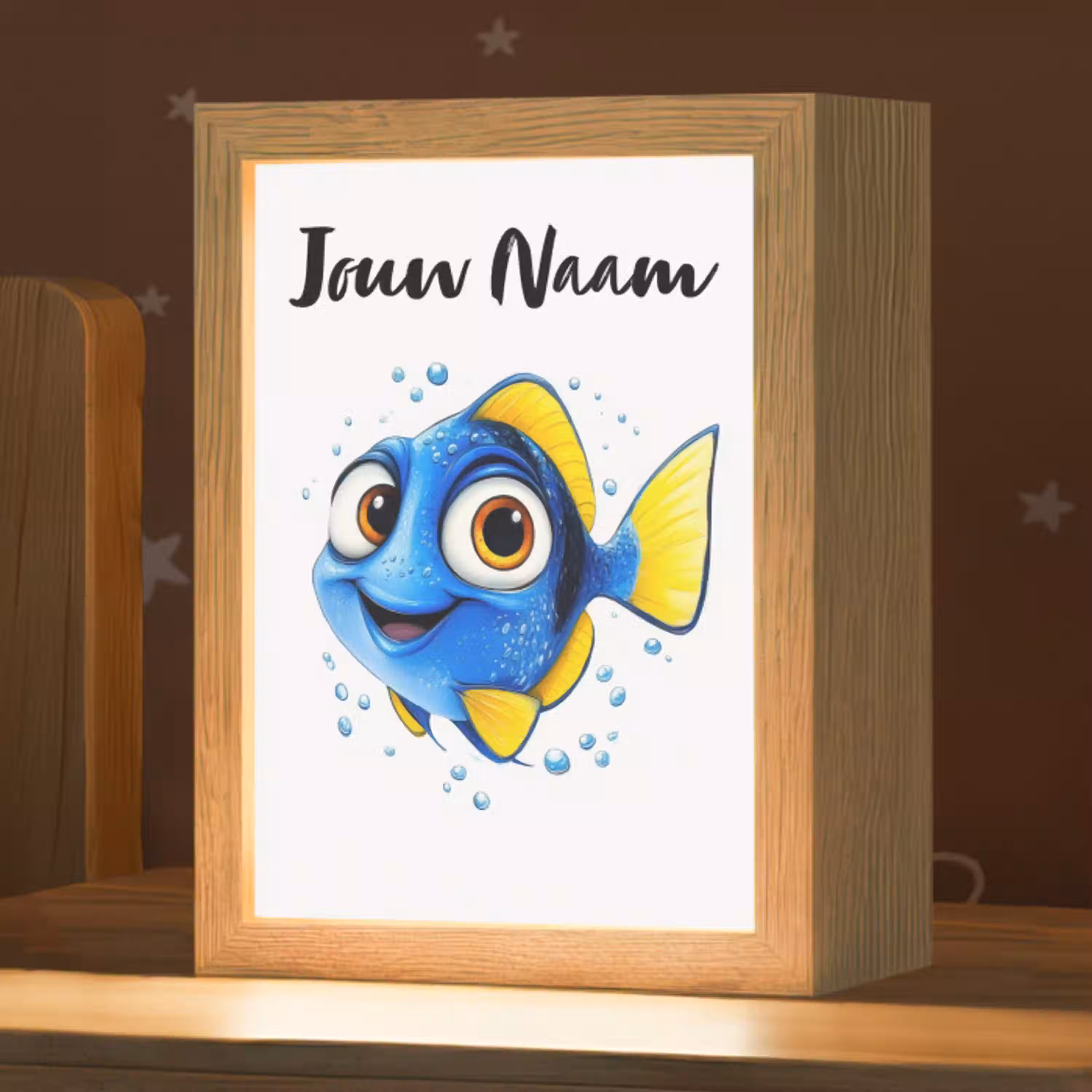 Doktersvis - Blauw - Vis - Spetters Light Box met kabel (Kinderlampje) klein -zzz_3d_website