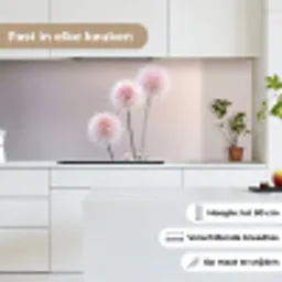Bloemen - Bollen - Roze keuken achterwand 2 middel -sfeer4_NL