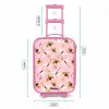 Lieveheersbeestjes en libellen op roze achtergrond Kinderkoffer - Roze klein -productfoto_formaten