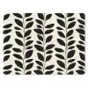 Botanisch - Dessin - Zwart - Beige muismat rubber klein 262 -3d