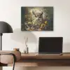 Uil - Vogels - Bloemen - Natuur PET vilt klein -sfeer5