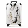 Witte Werveling Koffer - NBS - Handbagage middel -productfoto_recht