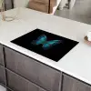 Vlinder - Blauw - Contrast Inductie beschermer vinyl 3mm klein -sfeer8