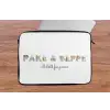 Pake & Beppe - Lettercollage laptophoes neopreen klein -tafel
