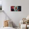 Astronaut - Graffiti - Ruimte - Neon tuinposter los doek klein -sfeer8