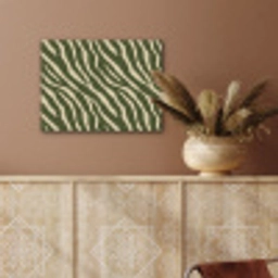 Zebra - Patroon - Groen PET vilt klein 837 -sfeer4