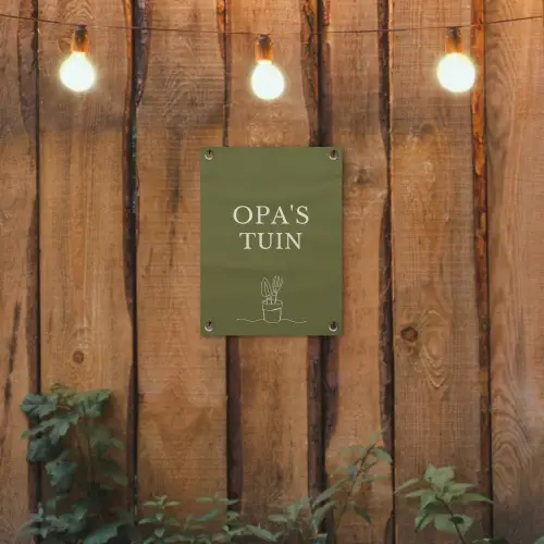 Opa's Tuin tuinposter los doek klein -sfeer1