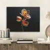 Bloem - Orchidee - Oranje PET vilt klein -sfeer1