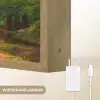 Bos - Pad - Bomen - Groen - Zon - Natuur Light Box met batterij (Wandlamp) middel -USP_websiteoplaadbaarDE