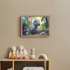 Dino - Paars - Baby - Dinosaurus Light Box met batterij (Wandlamp kind) middel -sfeer2_kind