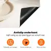 Cappuccino - Schuim - Schotel - Beige Inductie beschermer vinyl 3mm klein -zzzzzzz-td-onderkant