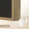 Discoballen - Minimalistisch - Zwart Light Box met batterij (Wandlamp) middel -USP_websiteoplaadbaarNL