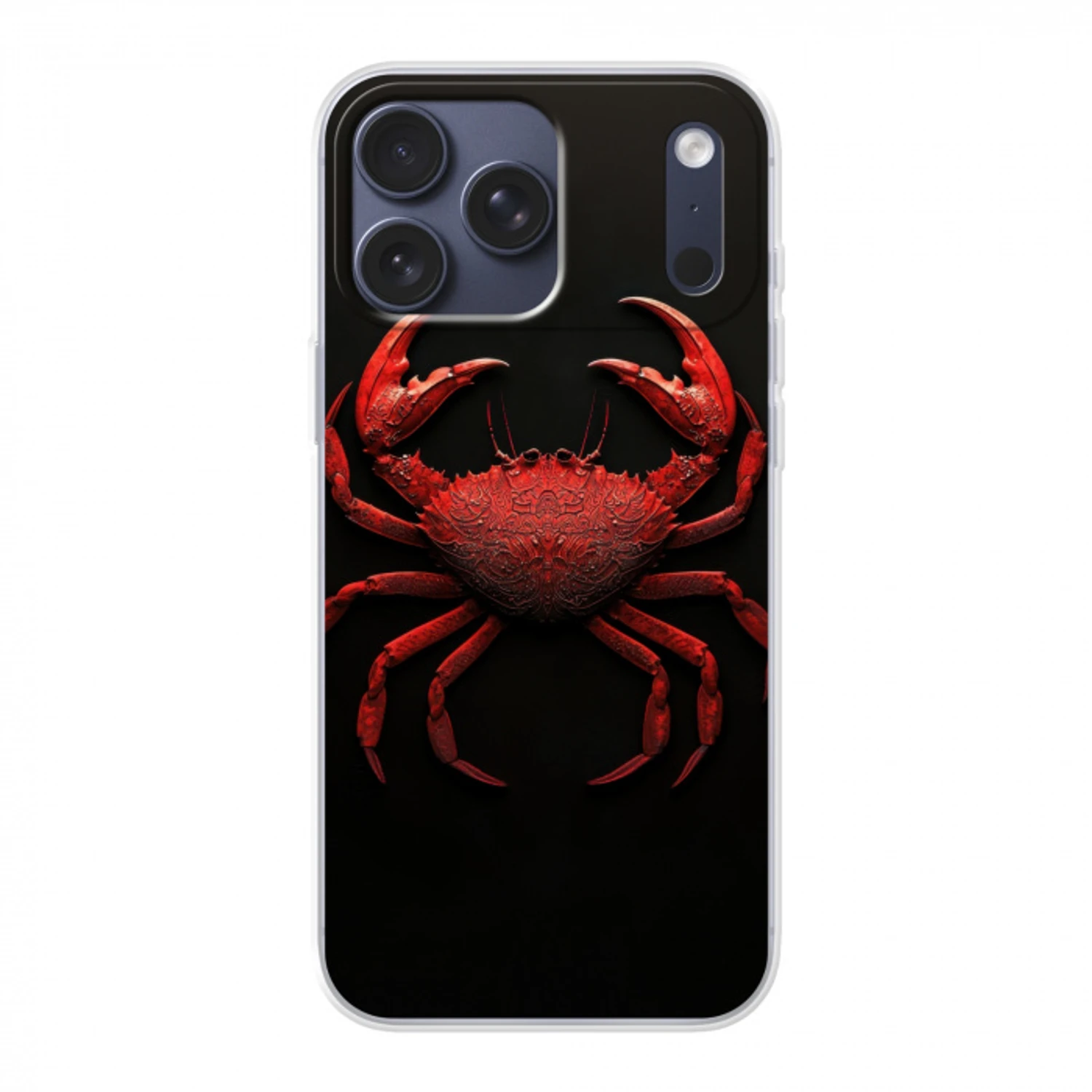 Krab - Rood - Vissen - Schaaldieren Telefoonhoesje iPhone 17 Pro Max klein -3d