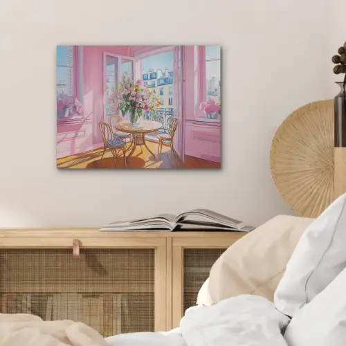 Pink - City - Bloemen PET vilt klein -sfeer3