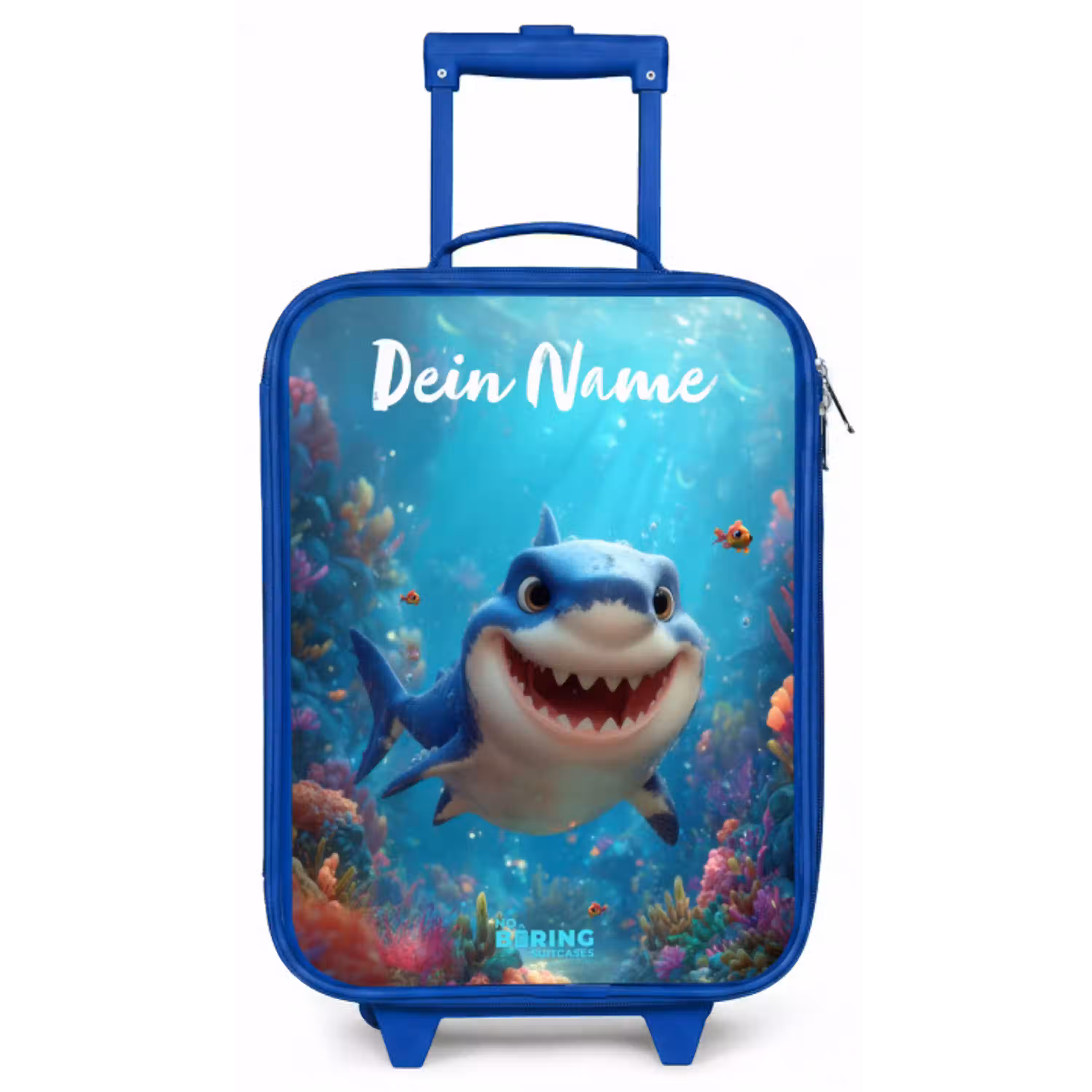 Rif - Koraal - Haai - Dier Kinderkoffer - Blauw klein -zz3dotto