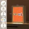 Cool - Stippen - Oranje Light Box met kabel (Tafellamp) klein -USP_NL