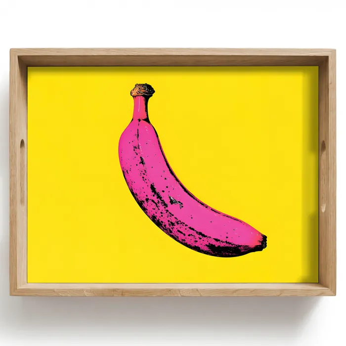 Banaan - Grafisch - Geel Dienblad Rechthoek middel -z3d_shopping