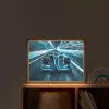 Race - Auto - Formule 1 - Jongens - Blauw Light Box met batterij (Wandlamp kind) middel -sfeer1_kind
