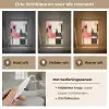 Roze - Abstract - Aesthetic - Modern - Vormen Light Box met kabel (Tafellamp) klein -USP_lichtkleurNL