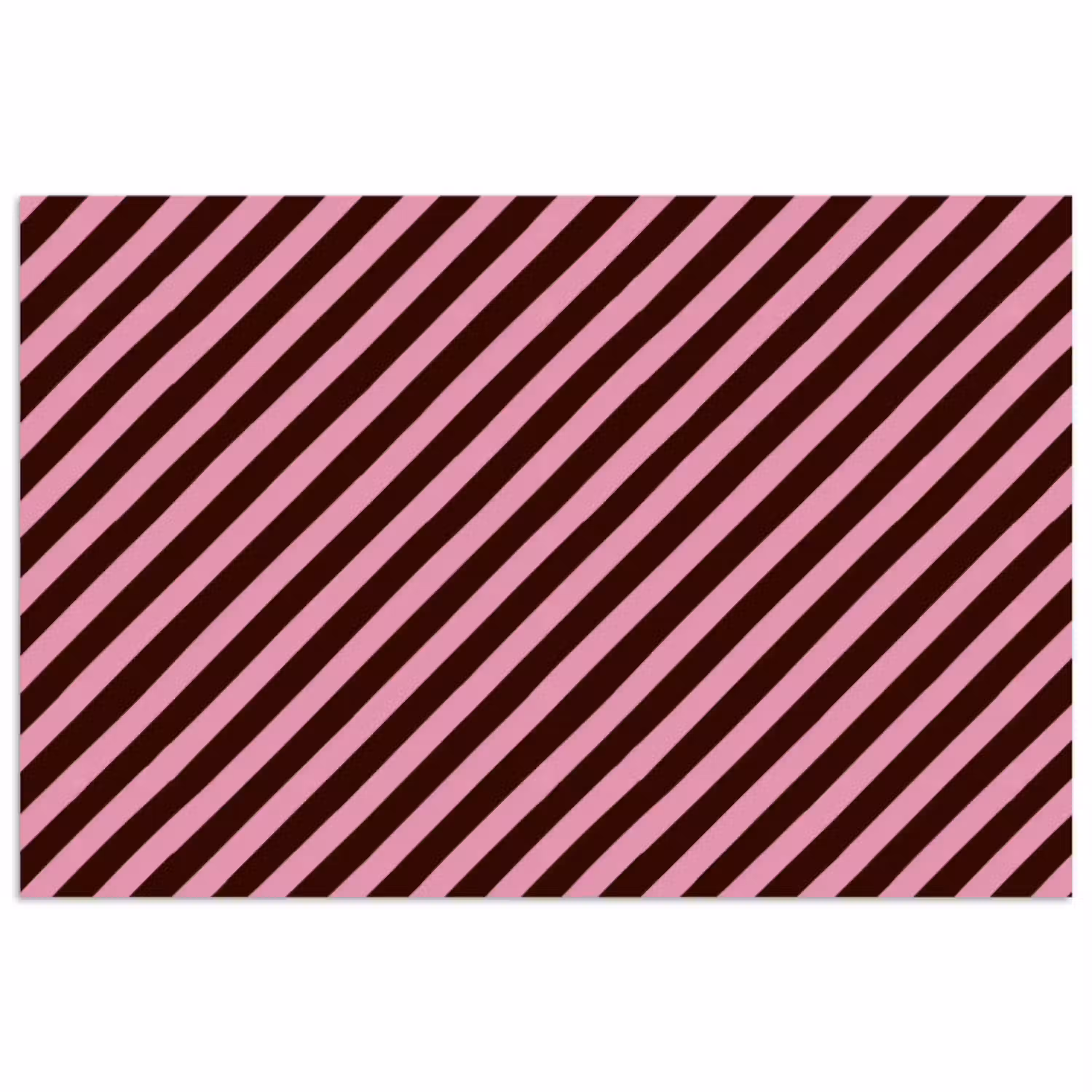 Strepen - Roze - Bruin poster papier klein 62 -3d