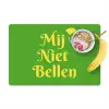 Mij niet bellen - Telefoon - Groen Placemat vinyl groot -zzzproduct_Kitchenyeah-website