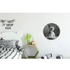 Sphynx - Kat - Dieren - Humor - Spaghetti - Zwart Wit Wandcirkel aluminium klein -kinderkamer