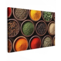 Bakjes - Hout - Kruiden - Kleurrijk Tuinposter op houten frame 2 cm dik klein -3d