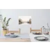 Rivierlandschap - Minimalistisch - Aardetinten Muursticker klein -eettafel