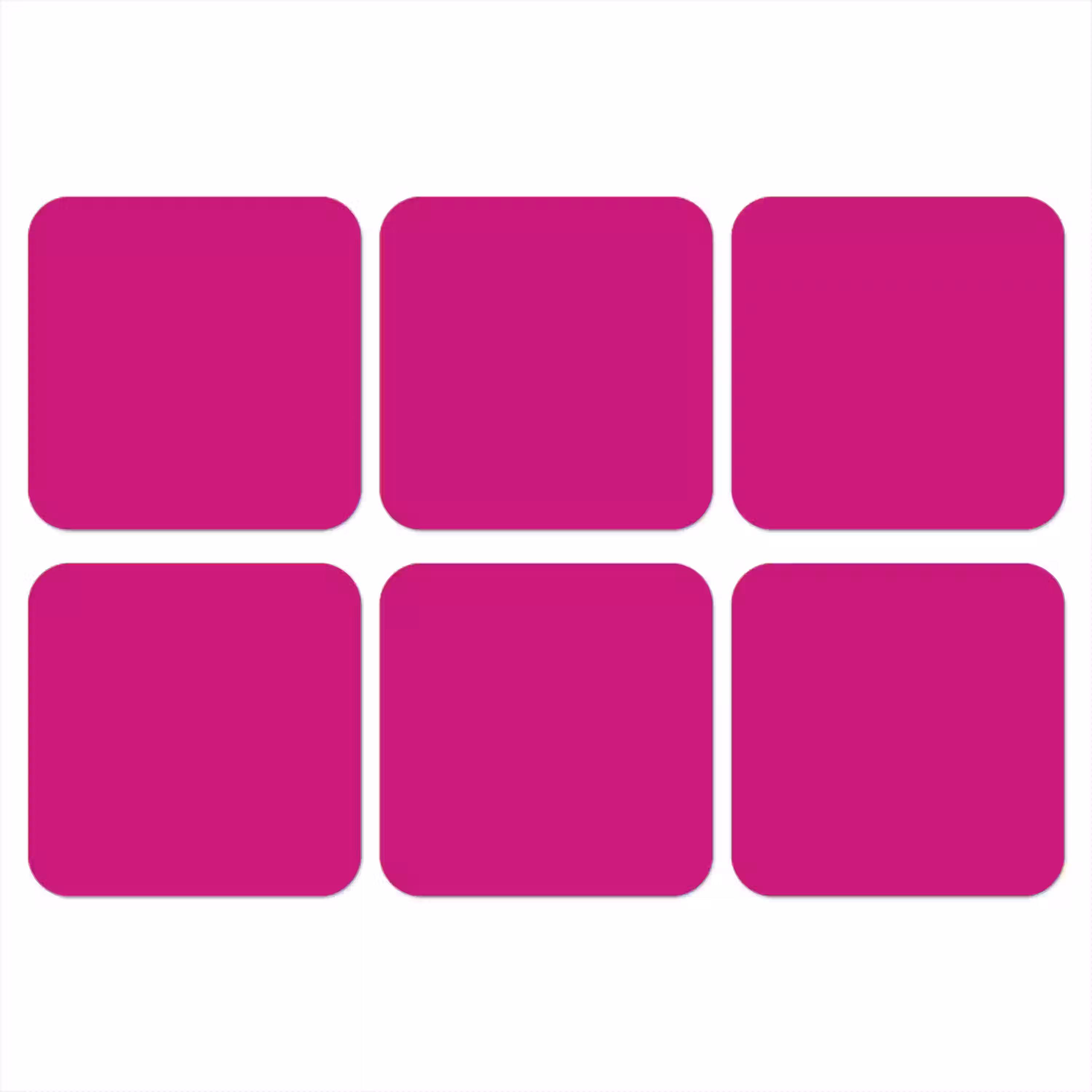 Velvet - Magenta - Roze onderzetter kurk middel 366 -3d
