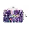 Park - Bomen - Bloemen - Gebouwen Placemat vinyl groot -specs