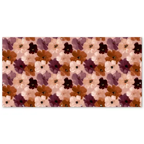 Bloemen - Abstract - Aardetinten Balkonbeschermer Duitsland klein 596 -zz_3d