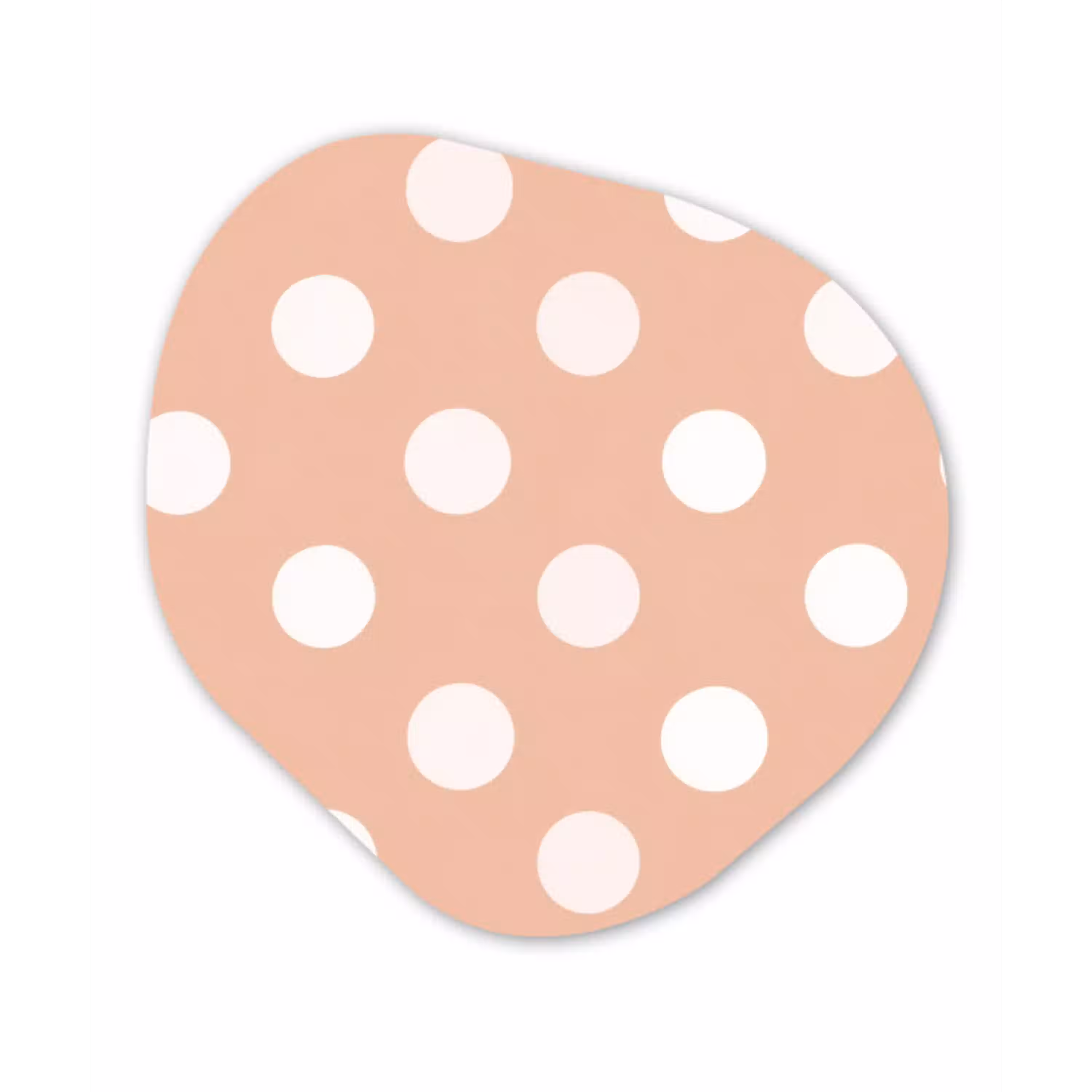 Klassiek - Polka - Perzik Wandcirkel Organisch Forex 3mm klein 629 -3d